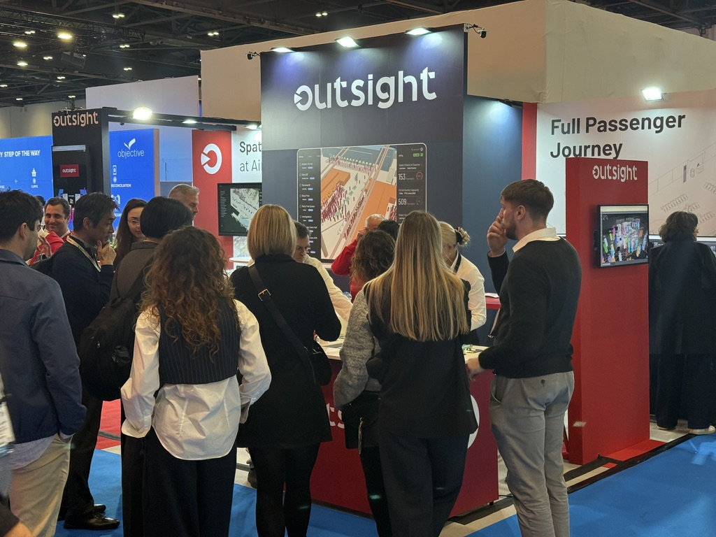 Outsight booth design at a trade show