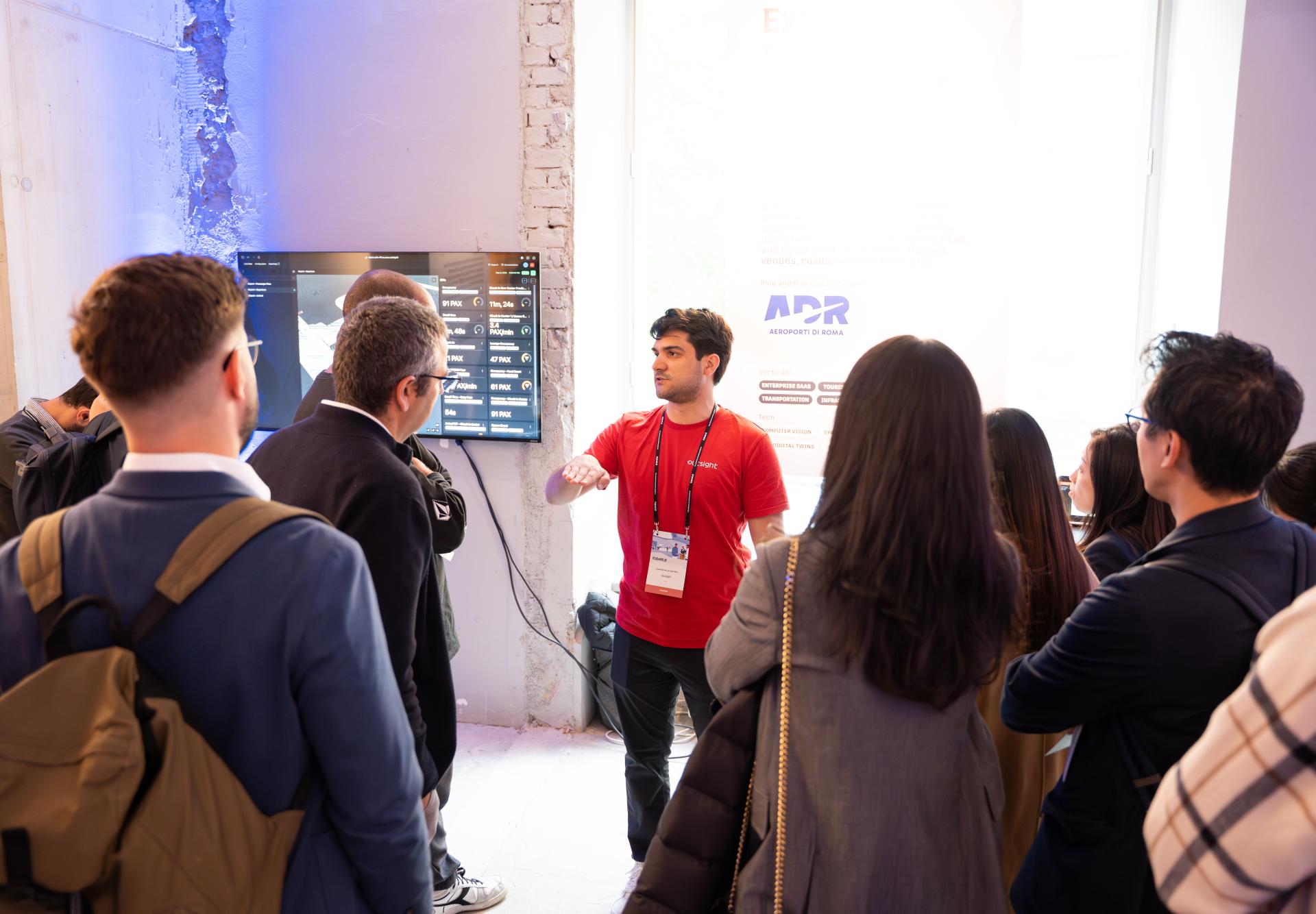 Eduardo de la Espriella speaking at a venture-capital tech showcase in Vienna